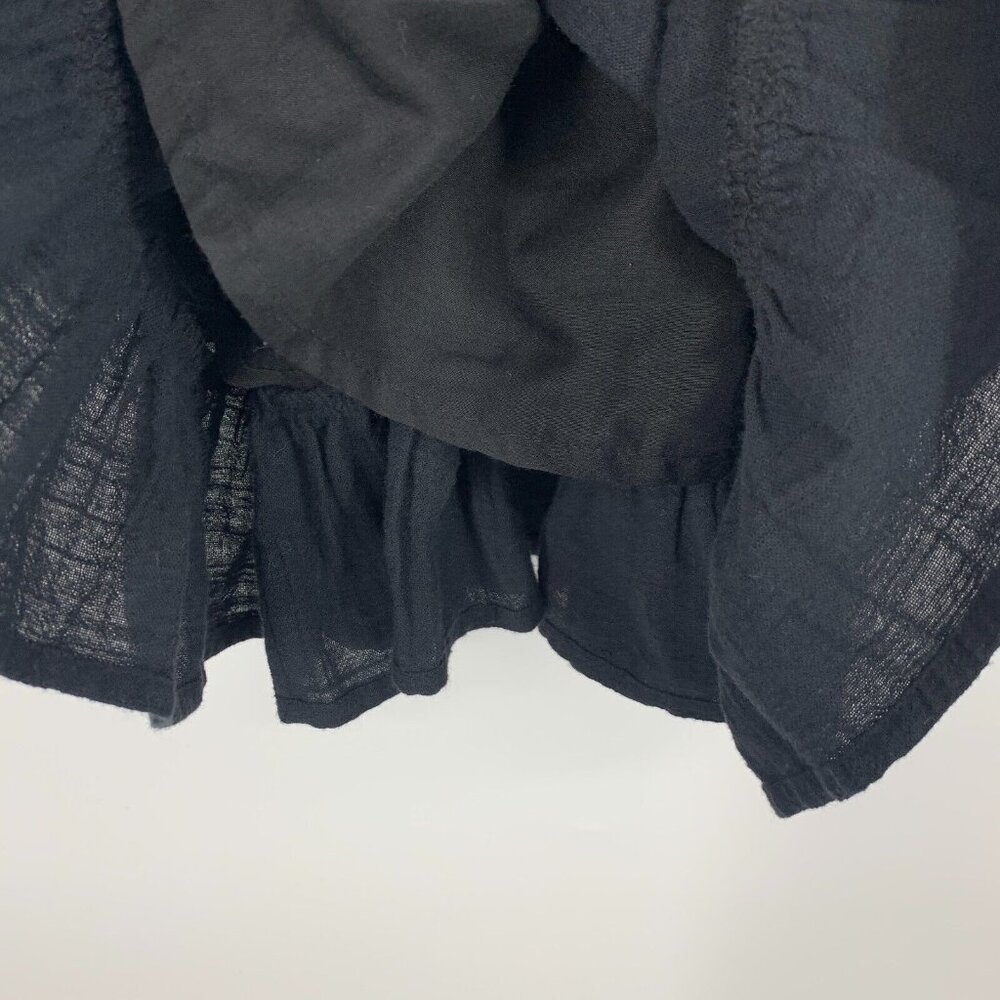Billabong Sincerely Jules Dress Black Tie Waist Ruffle Mini - Picture 8 of 12